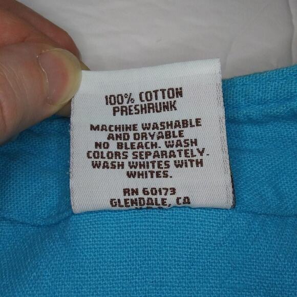 Vintage Drawstrings California 100% Cotton Boxy Button Up Blazer Pockets USA - Picture 7 of 12